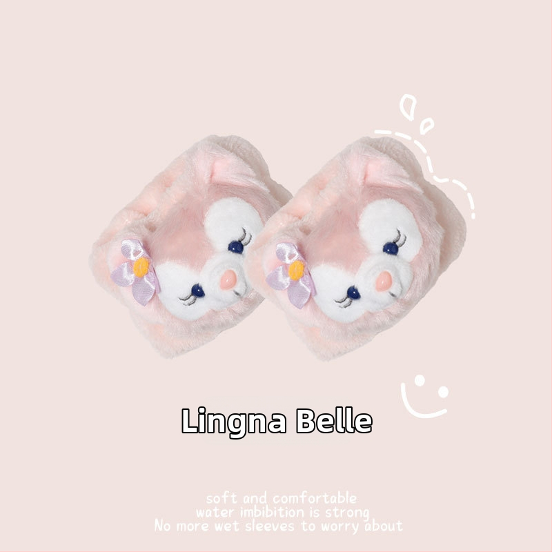 Vaikų prakaito sugėrimo riešo apyrankė veido plovimui, karikatūrų raštas, atsparus vandeniui, visiems sezonams