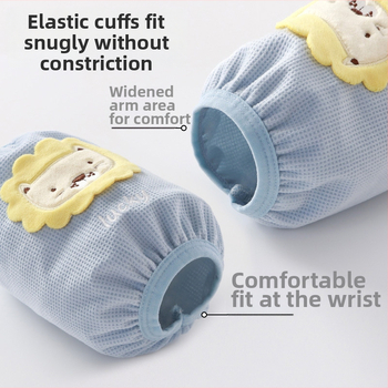 Vaikų rankų apsaugos nuo nešvarumų rudenį–žiemai, šiltos su animaciniu siuvinėjimu, vaflinio audinio