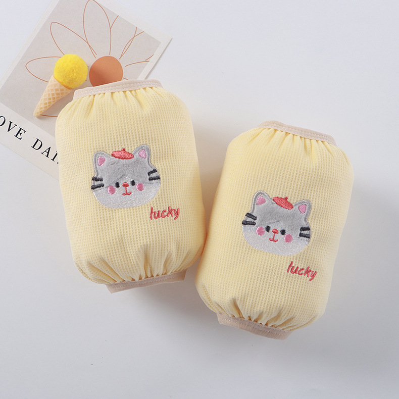 Vaikų rankų apsaugos nuo nešvarumų rudenį–žiemai, šiltos su animaciniu siuvinėjimu, vaflinio audinio