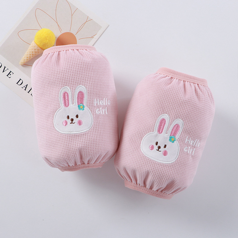 Vaikų rankų apsaugos nuo nešvarumų rudenį–žiemai, šiltos su animaciniu siuvinėjimu, vaflinio audinio