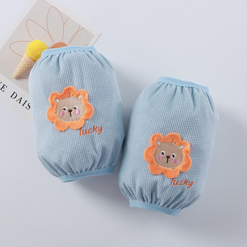 Vaikų rankų apsaugos nuo nešvarumų rudenį–žiemai, šiltos su animaciniu siuvinėjimu, vaflinio audinio