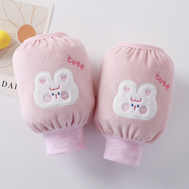 Vaikų rankų apsaugos nuo nešvarumų rudenį–žiemai, šiltos su animaciniu siuvinėjimu, vaflinio audinio