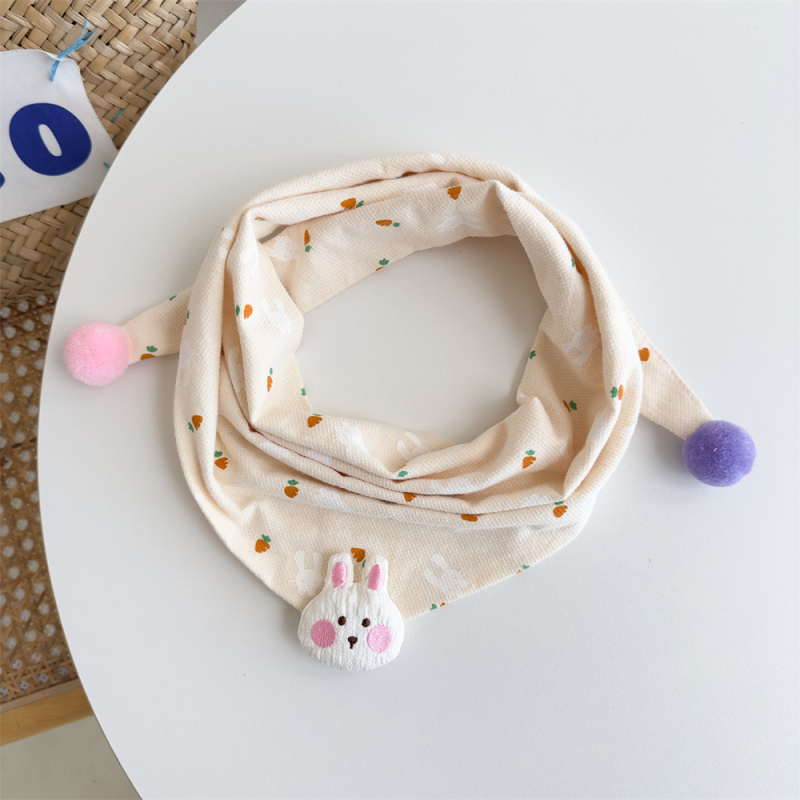 Bērnu kokvilnas trijstūra šalle, silta, ar multfilmas rakstu