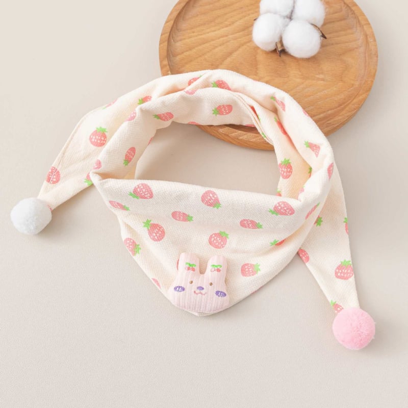 Bērnu kokvilnas trijstūra šalle, silta, ar multfilmas rakstu