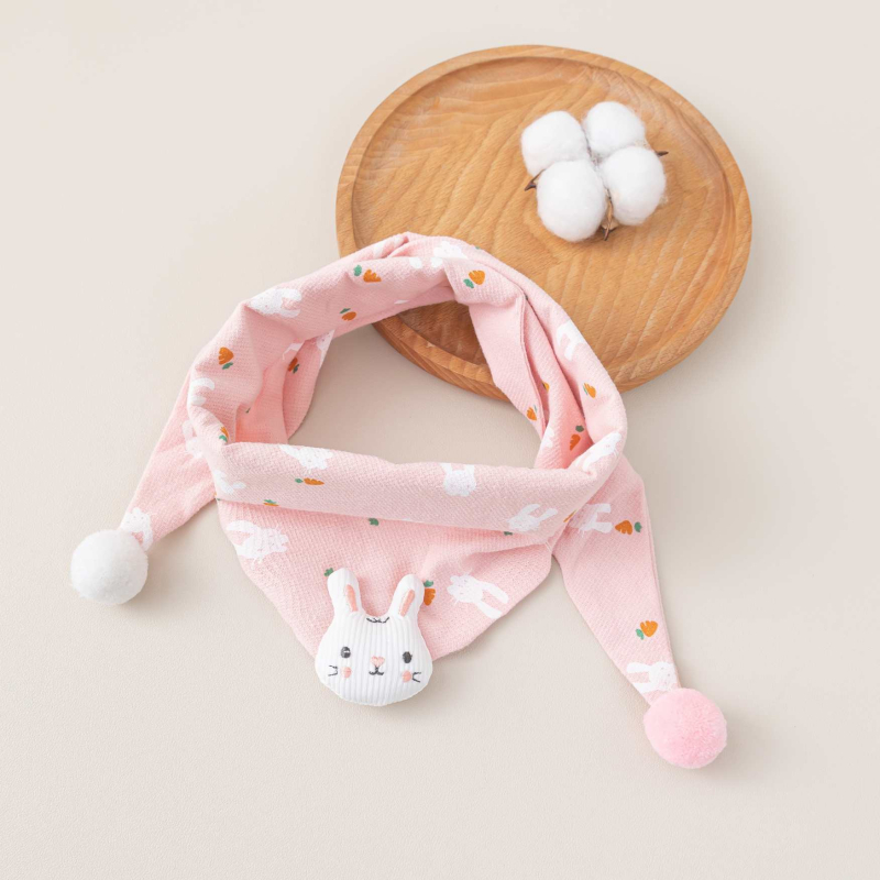 Bērnu kokvilnas trijstūra šalle, silta, ar multfilmas rakstu