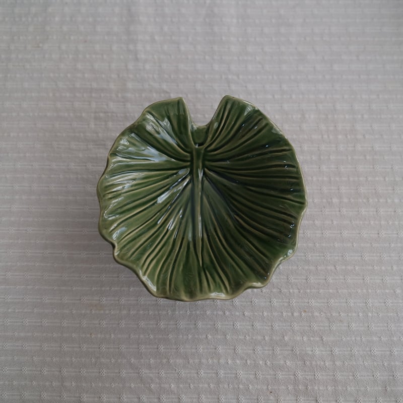 Kerámia levél alakú tányér, Szabálytalan forma, Egyszínű mintázat, Spr spray-festett felület