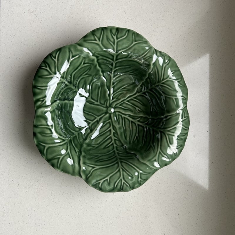 Kerámia levél alakú tányér, Szabálytalan forma, Egyszínű mintázat, Spr spray-festett felület