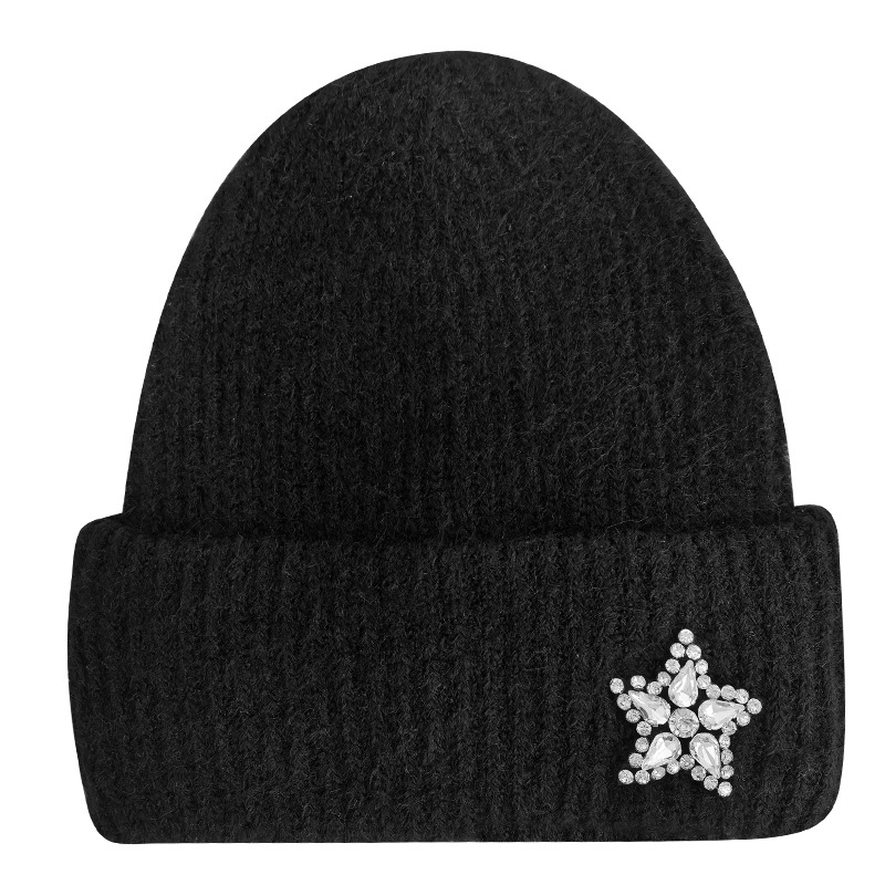 Dječja pletena kapa s zaštitom za uši, kupolasti oblik, dvostruka fleec podstava, šivanje sa šljokicama, akrilna vlakna, zima