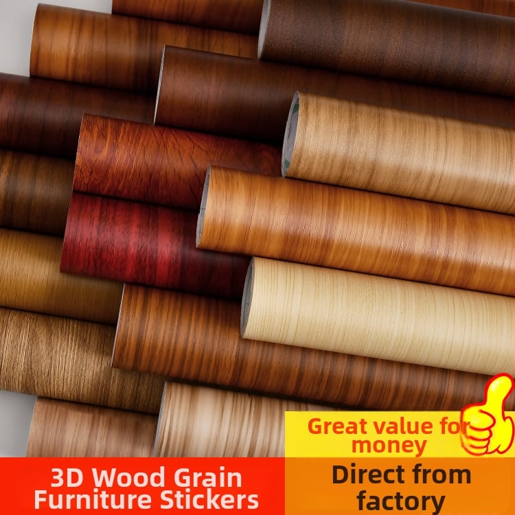 Fa mintás öntapadós tapéta — vízálló PVC, falakhoz és bútorokhoz, Új kínai stílus