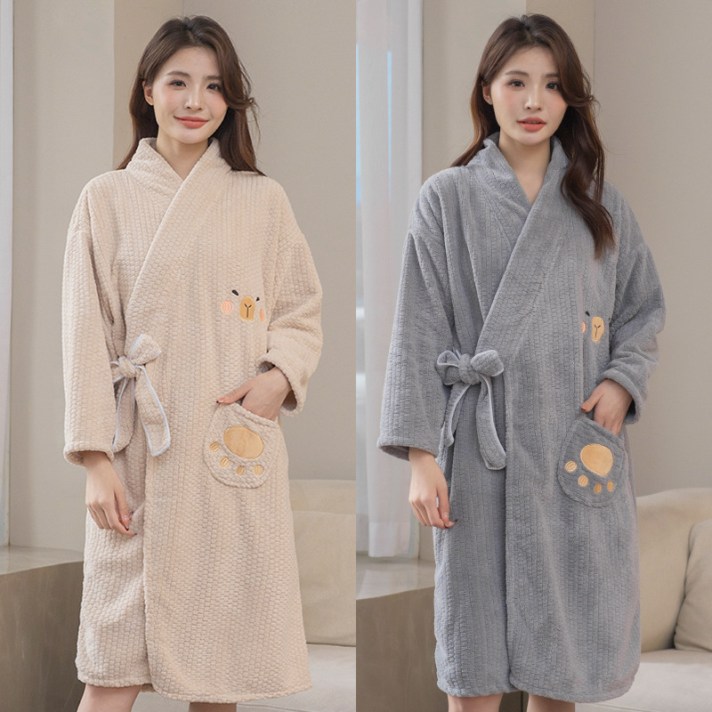 Női viselhető törölköző és köntös, 2025-ös modell, mikroszálas, 150d szál, jacquard