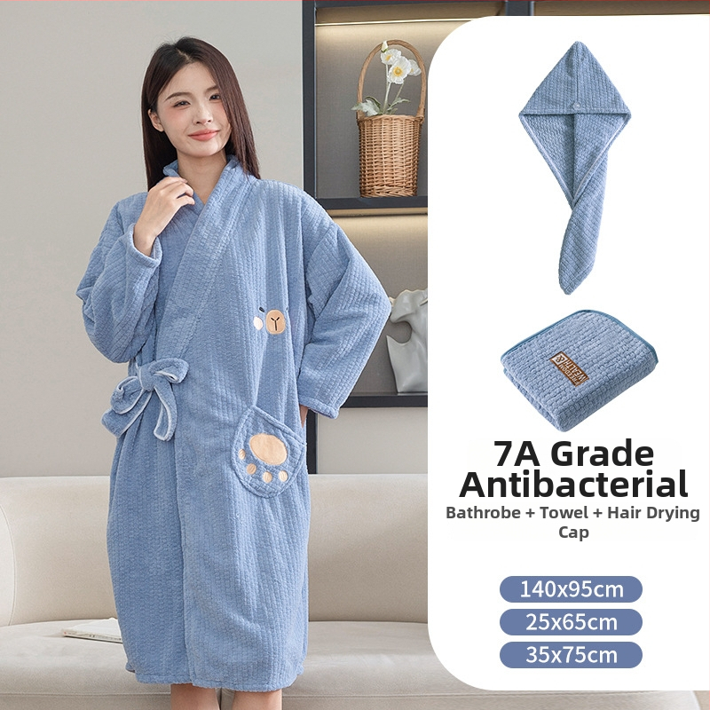 Női viselhető törölköző és köntös, 2025-ös modell, mikroszálas, 150d szál, jacquard