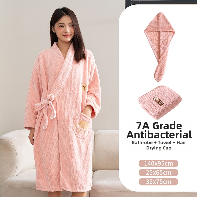 Női viselhető törölköző és köntös, 2025-ös modell, mikroszálas, 150d szál, jacquard