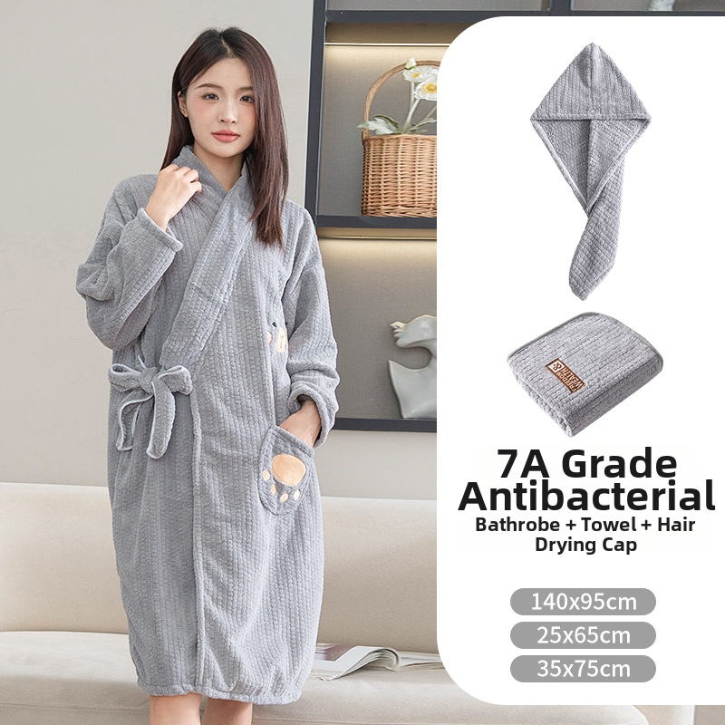Női viselhető törölköző és köntös, 2025-ös modell, mikroszálas, 150d szál, jacquard