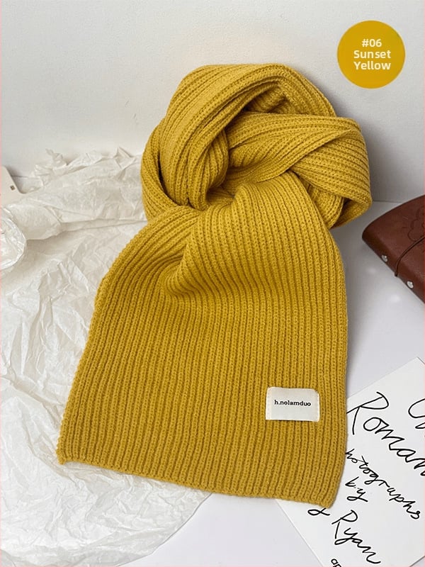 Шал в корейски стил, плетен, изкуствен кашмир/акрил, подходящ за зима, пролет и есен, стартирал през лятото на 2025 г.