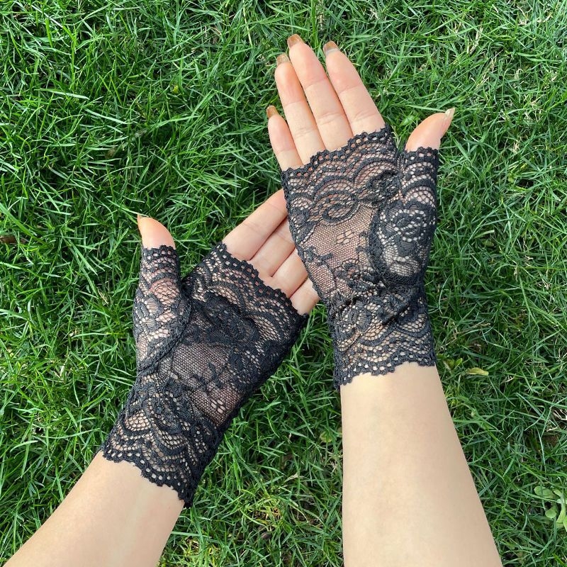 Daļēji pirkstu cimdi vasarai, pretslīdoši, izturīgi, ar skārienjutīgu ekrānu, vadīšanai un riteņbraukšanai