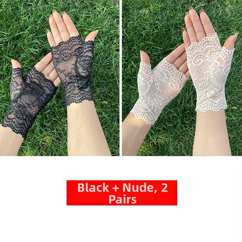 Daļēji pirkstu cimdi vasarai, pretslīdoši, izturīgi, ar skārienjutīgu ekrānu, vadīšanai un riteņbraukšanai