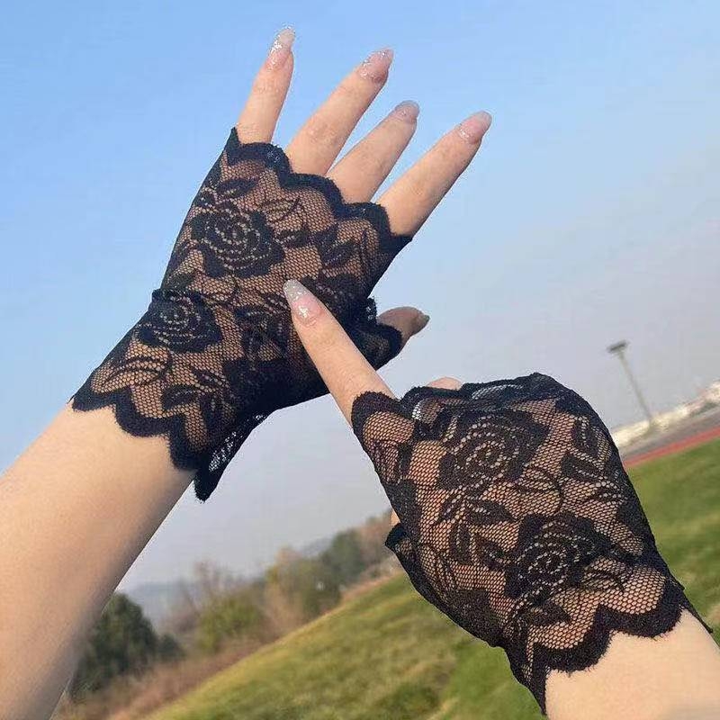 Daļēji pirkstu cimdi vasarai, pretslīdoši, izturīgi, ar skārienjutīgu ekrānu, vadīšanai un riteņbraukšanai