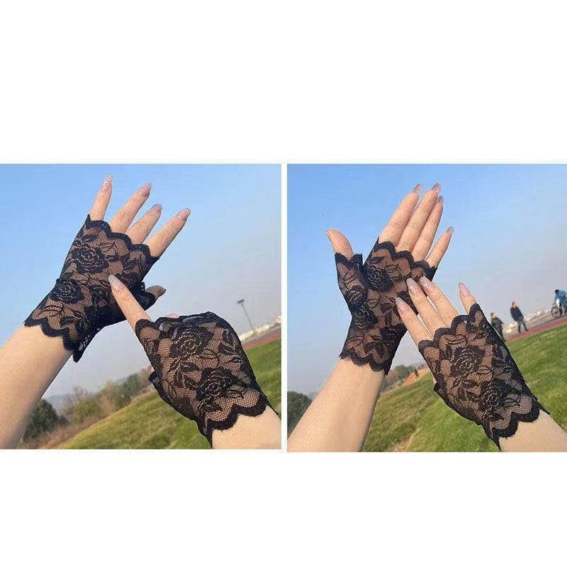 Daļēji pirkstu cimdi vasarai, pretslīdoši, izturīgi, ar skārienjutīgu ekrānu, vadīšanai un riteņbraukšanai