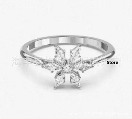 Vario pagrindo auskarai snaigė, sidabro 925 pakabukas – rinkinys moterims