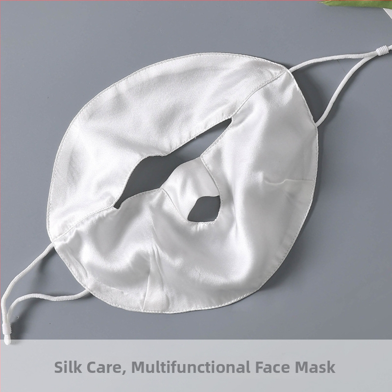 Unisex maska za lice od svile s UV zaštitom, prozračna, 100% svila