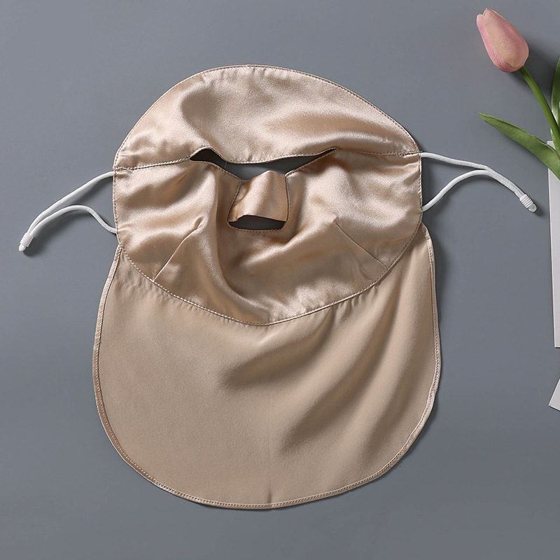 Unisex maska za lice od svile s UV zaštitom, prozračna, 100% svila