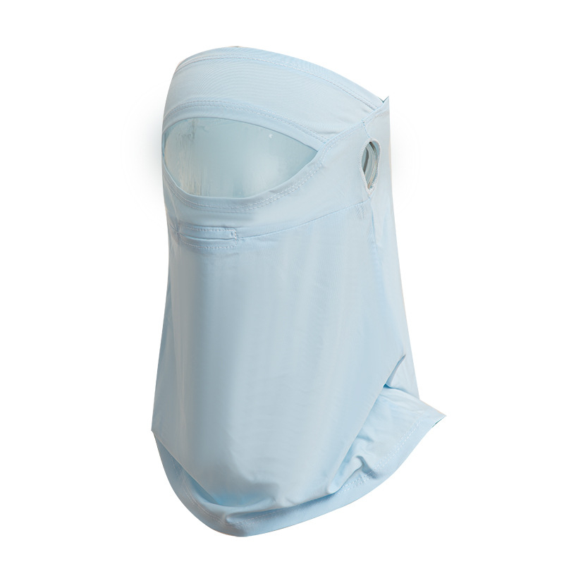 Ženska maska za vožnju s ušnim petljama, ledena svila, UV zaštita, potpuno prekrivanje lica