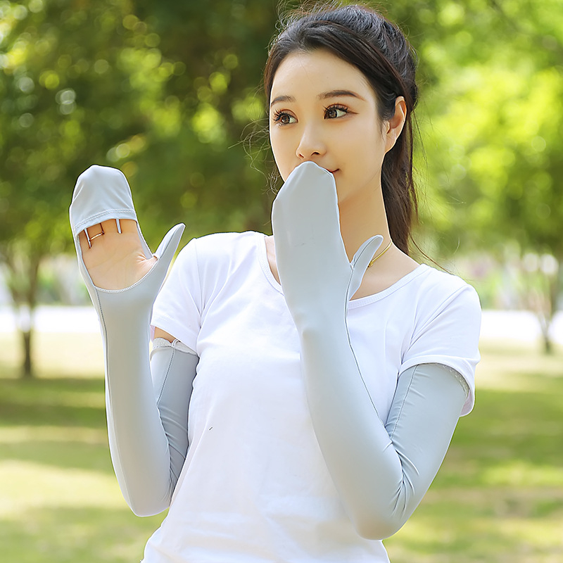 Ženska maska za vožnju s ušnim petljama, ledena svila, UV zaštita, potpuno prekrivanje lica