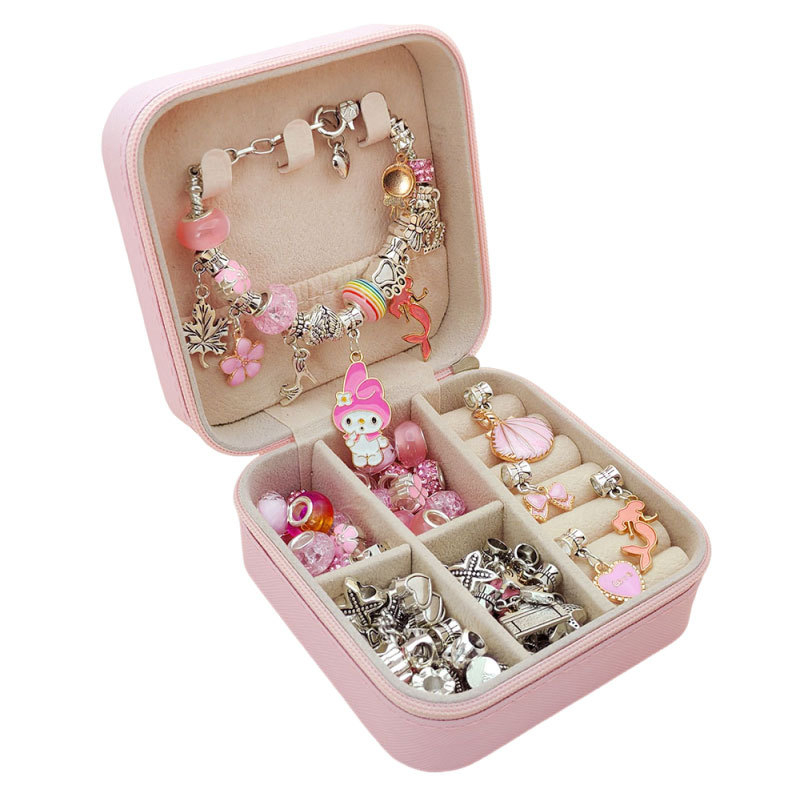 DIY rinkinys vaikams – apyrankė ir karoliai mergaitėms – lydinys; gyvatės grandinė; pakabukas iš lydinio; animacinis motyvas; alyva danga užbaigimas