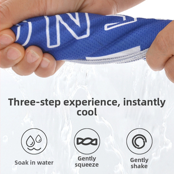 Sporttörölköző, ice-silk, gyors száradás, verejték felszívódása, hűsítő, hordozható