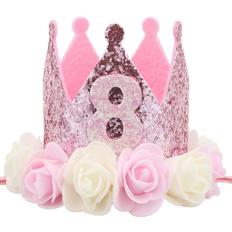 Korunka za 1. rođendan djeteta – ručno izrađeni tekstilni dodatak za fotografije, sklopiv i prilagodljiv, s numeracijom 1–12