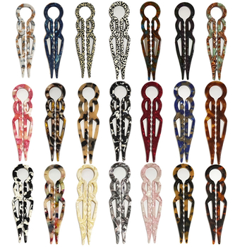 U formas acetāta matu spraude elegantiem sakārtojumiem, Yiwu, vasara 2025 izlaidums