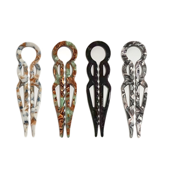 U formas acetāta matu spraude elegantiem sakārtojumiem, Yiwu, vasara 2025 izlaidums