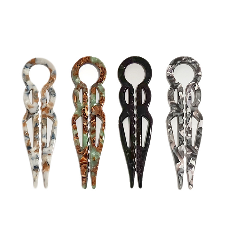 U formas acetāta matu spraude elegantiem sakārtojumiem, Yiwu, vasara 2025 izlaidums