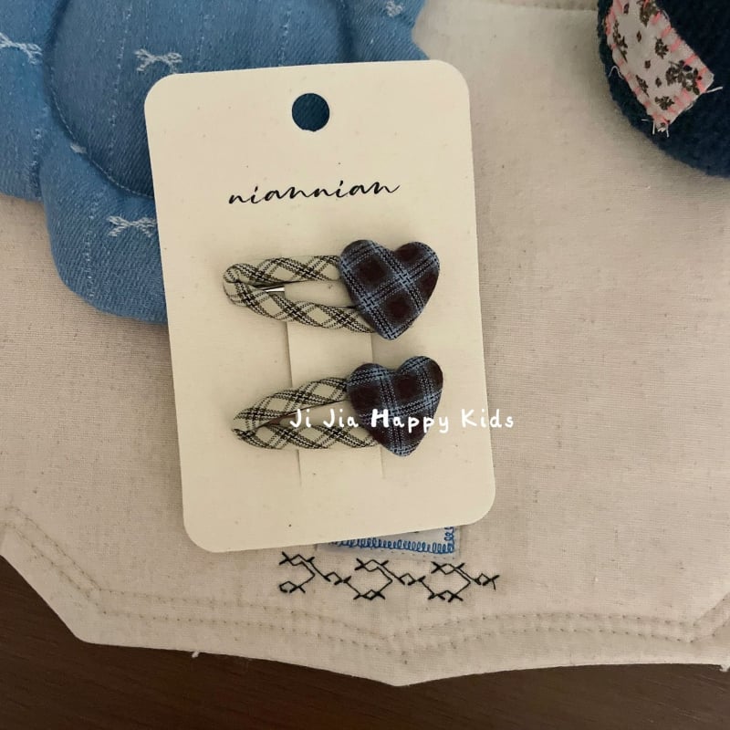 BB клип за коса - Флорална плетена тъкан - Ръчна изработка - Корейски стил за деца - Есен 2025