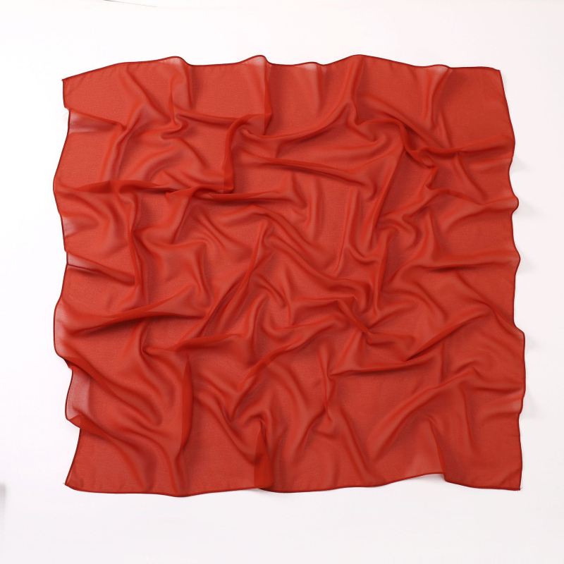 Шал от перлен шифон – квадратен, за всички сезони, с опция за персонализация