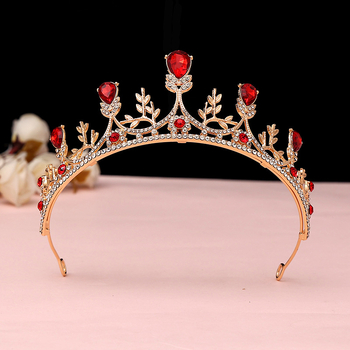 Коронка за глава, корейски стил с кристални акценти, сплав PT950, електроплакиране, възможност за персонализация