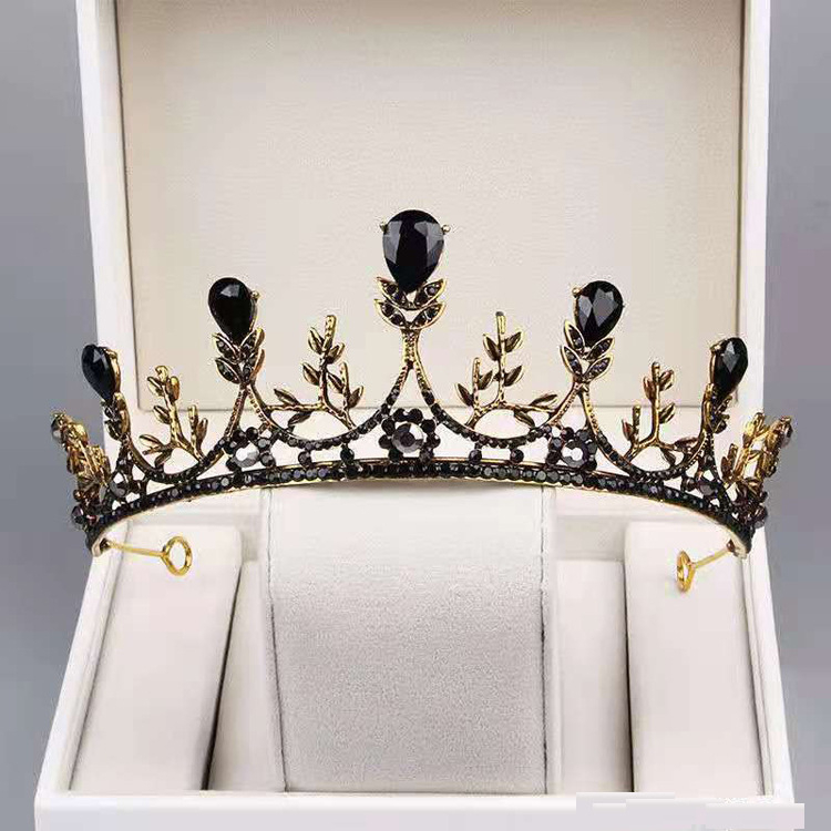 Коронка за глава, корейски стил с кристални акценти, сплав PT950, електроплакиране, възможност за персонализация