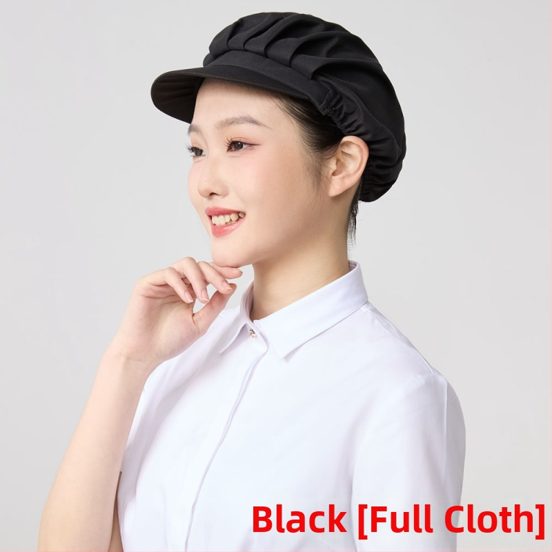 Sieťová čiapka pre potravinárske závody, polyester, twill tkanie, monochromatický vzor, kórejský štýl.
