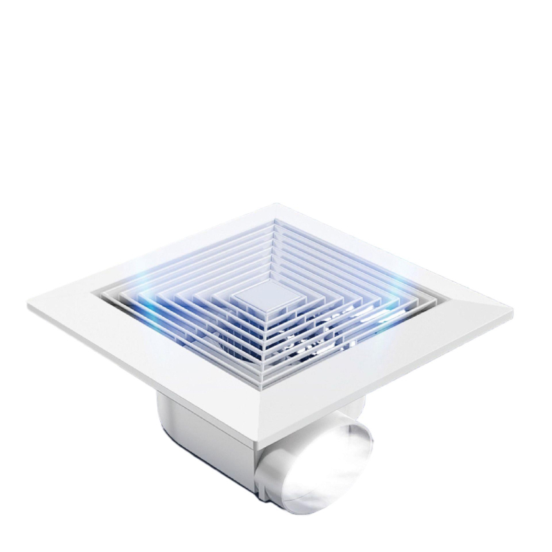 Ventilator de ventilație pentru tavan din gips-carton, bucătărie și baie, puternic și silențios, modelul 300h-01, eficiență energetică nivel 3, telecomandă