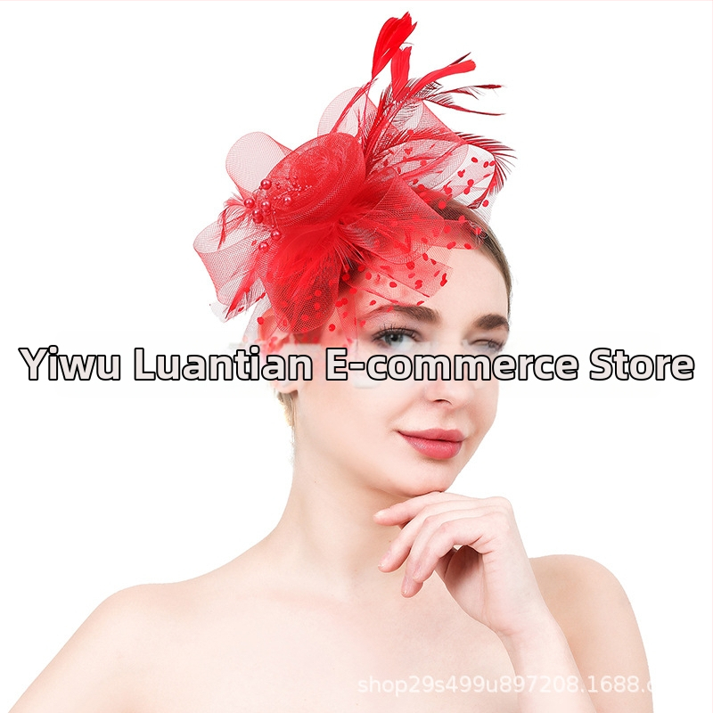 Украса за коса от пера – оригинален дизайн, ръчна изработка, стил с лък, персонализация налична.