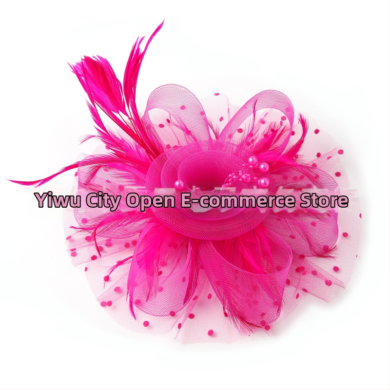 Украса за коса от пера – оригинален дизайн, ръчна изработка, стил с лък, персонализация налична.