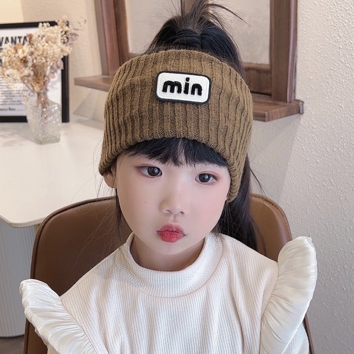 Adītas matu lentes meitenēm - kocku raksts, rudens 2024