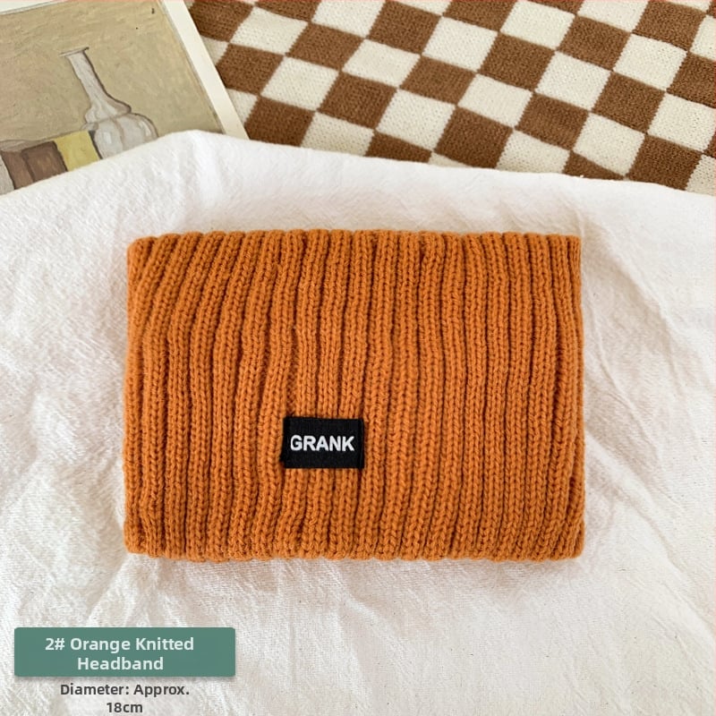 Adītas matu lentes meitenēm - kocku raksts, rudens 2024