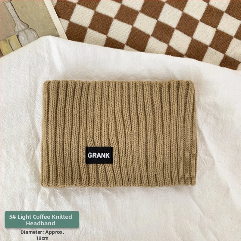 Adītas matu lentes meitenēm - kocku raksts, rudens 2024