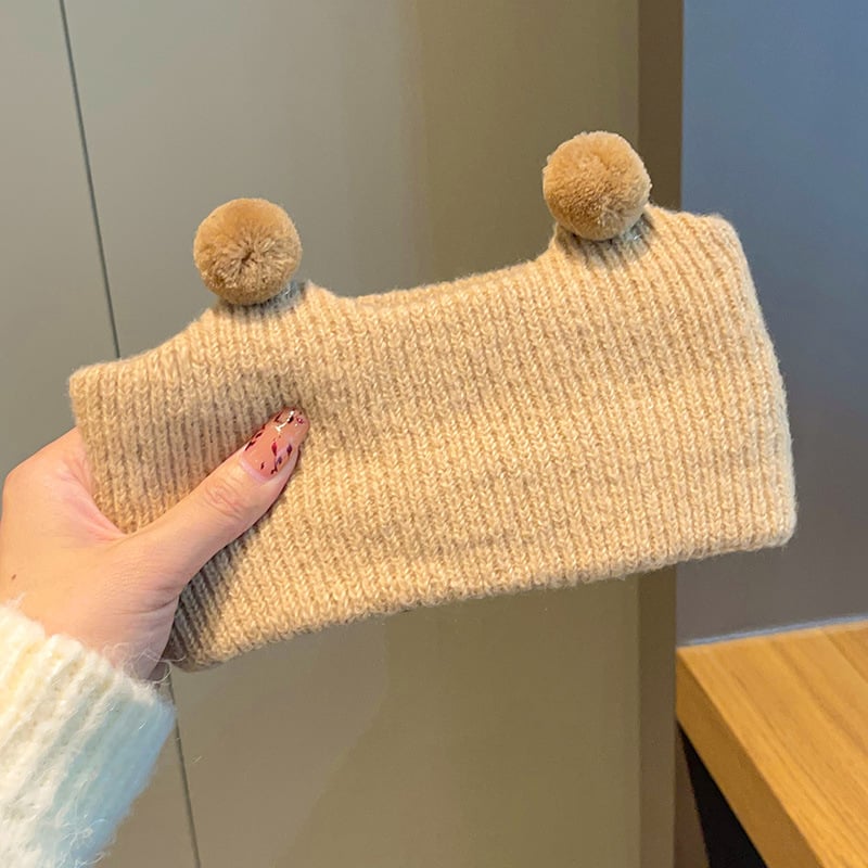 Adītas matu lentes meitenēm - kocku raksts, rudens 2024