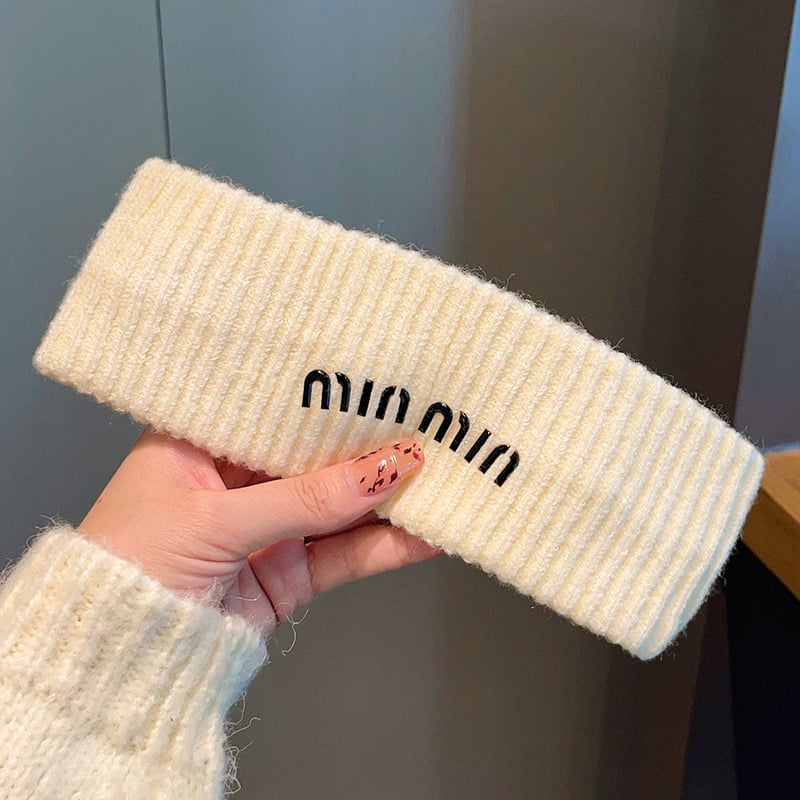 Adītas matu lentes meitenēm - kocku raksts, rudens 2024