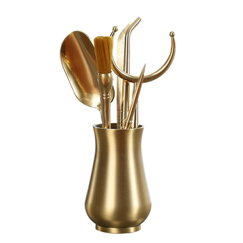 Žalvarinis arbatų ceremonijos priedų rinkinys – šeši ponai, Skandinavijos stilius