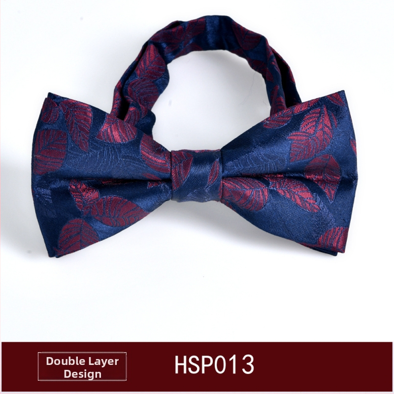 Muški papion, dvostruka jacquard tkanina, ravni vrh, korejski stil, prugasti uzorak (dvostruki jacquard; poliesterska vlakna; prugasti)