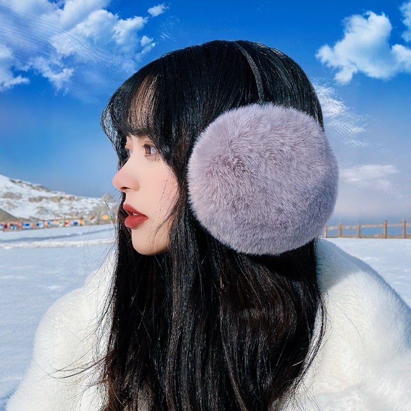 Kõrvakaitsed kunstliku karusnahaga, tagant kinnitatavad, Korea stiil, unisex täiskasvanutele, talve rattasõiduks