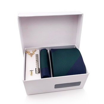 6 dalių vyriškų dryžių kaklaraiščių dovanų rinkinys | poliesterio pluoštas | Jacquard audinys | dryžių raštas | siūlų dažymas